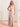 Halter Backless Floral Printing Chiffon Bridesmaid Dress With Slit - Khaki Floral