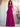 Halter Pleats A-Line Chiffon Bridesmaid Dress - Hot Pink