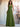 Halter Pleats A-Line Chiffon Bridesmaid Dress - Olive Green