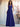Halter Pleats A-Line Chiffon Bridesmaid Dress - Royal Blue