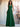 Halter Pleats A-Line Chiffon Bridesmaid Dress - Emerald Green