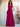Halter Pleats A-Line Chiffon Bridesmaid Dress - Fuchsia
