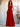 Halter Pleats A-Line Chiffon Bridesmaid Dress - Red