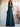 Halter Pleats A-Line Chiffon Bridesmaid Dress - Peacock Blue