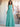 Halter Pleats A-Line Chiffon Bridesmaid Dress - Turquoise