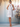 Printing Halter Cut Front Knee Bridesmaid Dress With Bow-White Floral