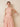 Chiffon Tiered A-Line Midi Halter Bridesmaid Dress in Blush Pink