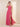 Halter Chiffon A-Line Floor Length Maxi Bridesmaid Dress in Hot Pink