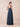 Halter Neck Chiffon Bridesmaid Dresses Long A-Line in Navy Blue