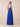 Halter Neck Chiffon Bridesmaid Dresses Long A-Line in Royal Blue