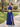Halter Neck Chiffon Bridesmaid Dresses Long A-Line in Royal Blue