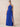 Halter Neck Chiffon Bridesmaid Dresses Long A-Line in Royal Blue
