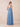 Halter Neck Chiffon Bridesmaid Dresses Long A-Line in Steel Blue