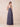 Halter Neck Chiffon Bridesmaid Dresses Long A-Line in Stormy Blue