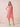 Chiffon Halter Knee Length Bridesmaid Dresses in Coral