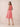 Chiffon Halter Knee Length Bridesmaid Dresses in Coral