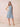 Chiffon Halter Knee Length Bridesmaid Dresses in Dusty Blue