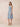 Chiffon Halter Knee Length Bridesmaid Dresses in Dusty Blue