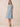 Chiffon Halter Knee Length Bridesmaid Dresses in Dusty Blue
