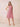 Chiffon Halter Knee Length Bridesmaid Dresses in Dusty Pink