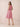 Chiffon Halter Knee Length Bridesmaid Dresses in Dusty Pink