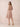 Chiffon Halter Knee Length Bridesmaid Dresses in Dusty Rose