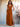 Ruffle Deep V-Neck A-Line Ankel Chiffon Bridesmaid Dress - Burnt Orange