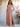 Ruffle Deep V-Neck A-Line Ankel Chiffon Bridesmaid Dress - Dusty Rose