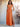 Ruffle Deep V-Neck A-Line Ankel Chiffon Bridesmaid Dress - Orange