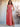 Ruffle Deep V-Neck A-Line Ankel Chiffon Bridesmaid Dress - Coral