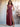 Ruffle Deep V-Neck A-Line Ankel Chiffon Bridesmaid Dress - Desert Rose