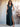 Ruffle Deep V-Neck A-Line Ankel Chiffon Bridesmaid Dress - Peacock Blue