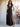 Ruffle Deep V-Neck A-Line Ankel Chiffon Bridesmaid Dress - Black
