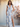 Ruffle Floral Printing Deep V-Neck A-Line Ankel Chiffon Bridesmaid Dress - Baby Blue Floral