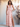 Ruffle Floral Printing Deep V-Neck A-Line Ankel Chiffon Bridesmaid Dress - Pink Floral
