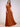 Asymmetrical Chiffon Bridesmaid Dress With Ruffle Short Sleeve - Burnt Orange