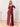Ruffle Sleeve A-Line Chiffon Long Bridesmaid Dress With Slit - Desert Rose
