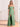 Boned Off Shoulder Waist Drop Chiffon Bridesmaid Dress - Sage Green
