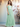 Sparkly Off Shoulder A-Line Ankel Bridesmaid Dress - Sage Green