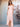 Off Shoulder Layered Bridesmaid Dress With Slit - Blush Pink