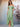 Off Shoulder Layered Bridesmaid Dress With Slit - Sage Green