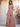 Off Shoulder Pleated Chiffon A-Line Bridesmaid Dress With Belt - Dusty Rose