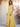 Off Shoulder Pleated Chiffon A-Line Bridesmaid Dress With Belt - Yellow