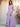 Off Shoulder Pleated Chiffon A-Line Bridesmaid Dress With Belt - Lilac