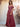 Off Shoulder Pleated Chiffon A-Line Bridesmaid Dress With Belt - Desert Rose