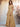 Off Shoulder Pleated Chiffon A-Line Bridesmaid Dress With Belt - Gold