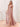 Ruffle Sleeve Square Chiffon Long Bridesmaid Dress - Dusty Rose