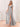 Ruffle Sleeve Square Chiffon Long Bridesmaid Dress - Silver