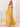 Ruffle Sleeve Square Chiffon Long Bridesmaid Dress - Mustard Yellow