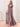 Ruffle Sleeve Square Chiffon Long Bridesmaid Dress - Wisteria